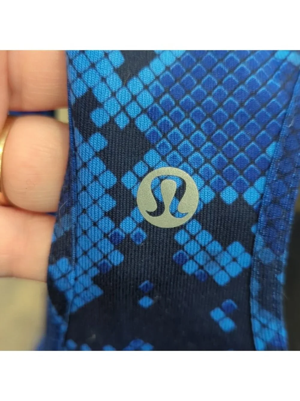 Lululemon Cool Racerback Mini Ziggy Snake Pipe Dream Blue Sapphire